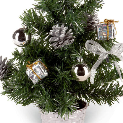 Green-Silver - Back - Premier Christmas Artificial Tree