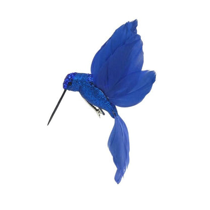 Navy - Front - Davies Products Feather Hummingbird Christmas Decoration