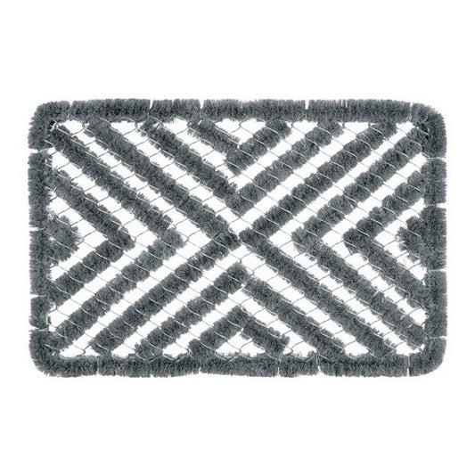 Grey-Silver - Front - Groundsman Wire Rectangular Boot Scraper Mat