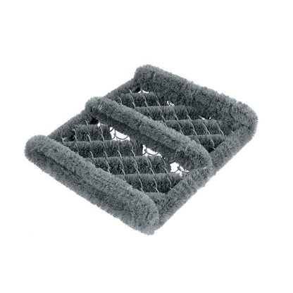Grey - Front - Groundsman Wire Textured Boot Scraper Mat