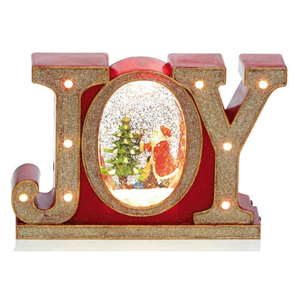 Gold - Front - Premier Joy Glitter Christmas Water Spinner