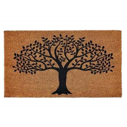 Brown-Black - Front - Groundsman Tree Of Life Door Mat