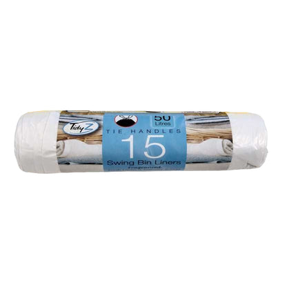 Yellow-White - Back - Tidyz Swing Bin Liners (Pack of 15)