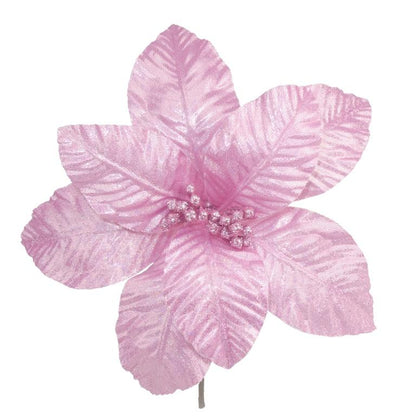 Pink - Front - Davies Products Apx Disco Flower Christmas Decoration