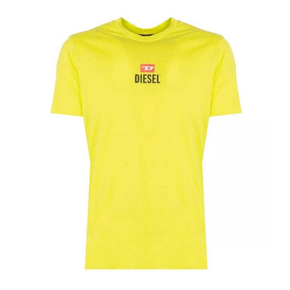 Yellow - Front - Diesel Unisex Adult Logo T-Shirt