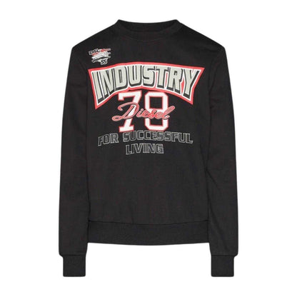 Black - Front - Diesel Unisex Adult Industry 78 Logo Sweatshirt
