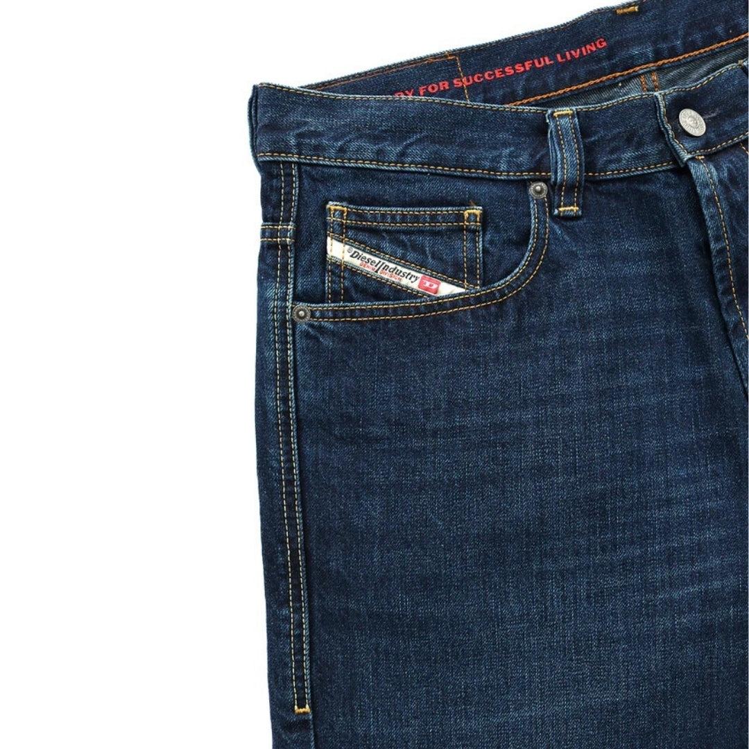 Medium Blue - Side - Diesel Mens 2010 D-Macs Jeans
