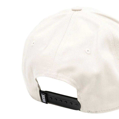 Off White - Back - Diesel Unisex Adult Patch Logo Baseball Cap