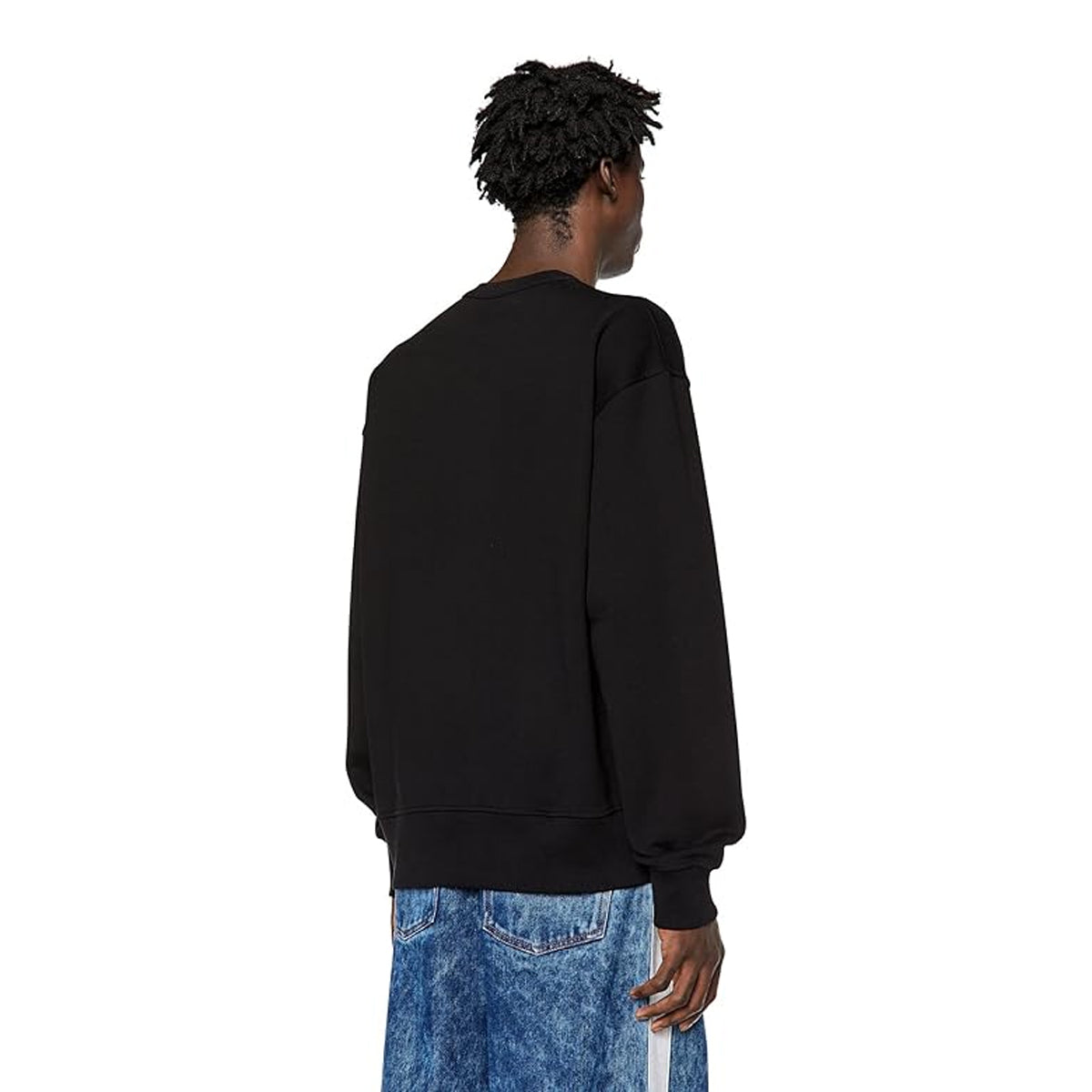 Black - Lifestyle - Diesel Unisex Adult Distorted Logo Sweatshirt