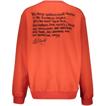 Red - Back - DSquared2 Mens Bob Marley Cool Fit Sweatshirt