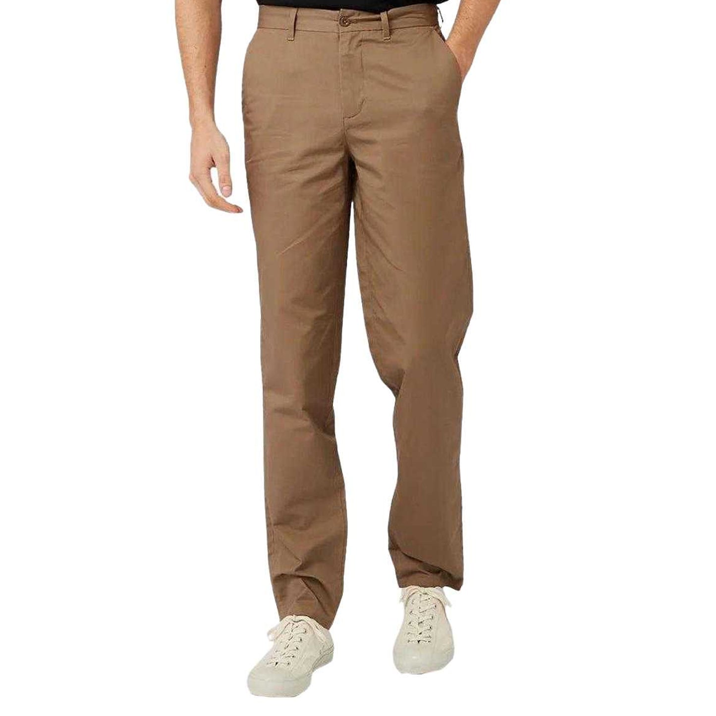 Brown - Front - Fred Perry Mens Classic Trousers