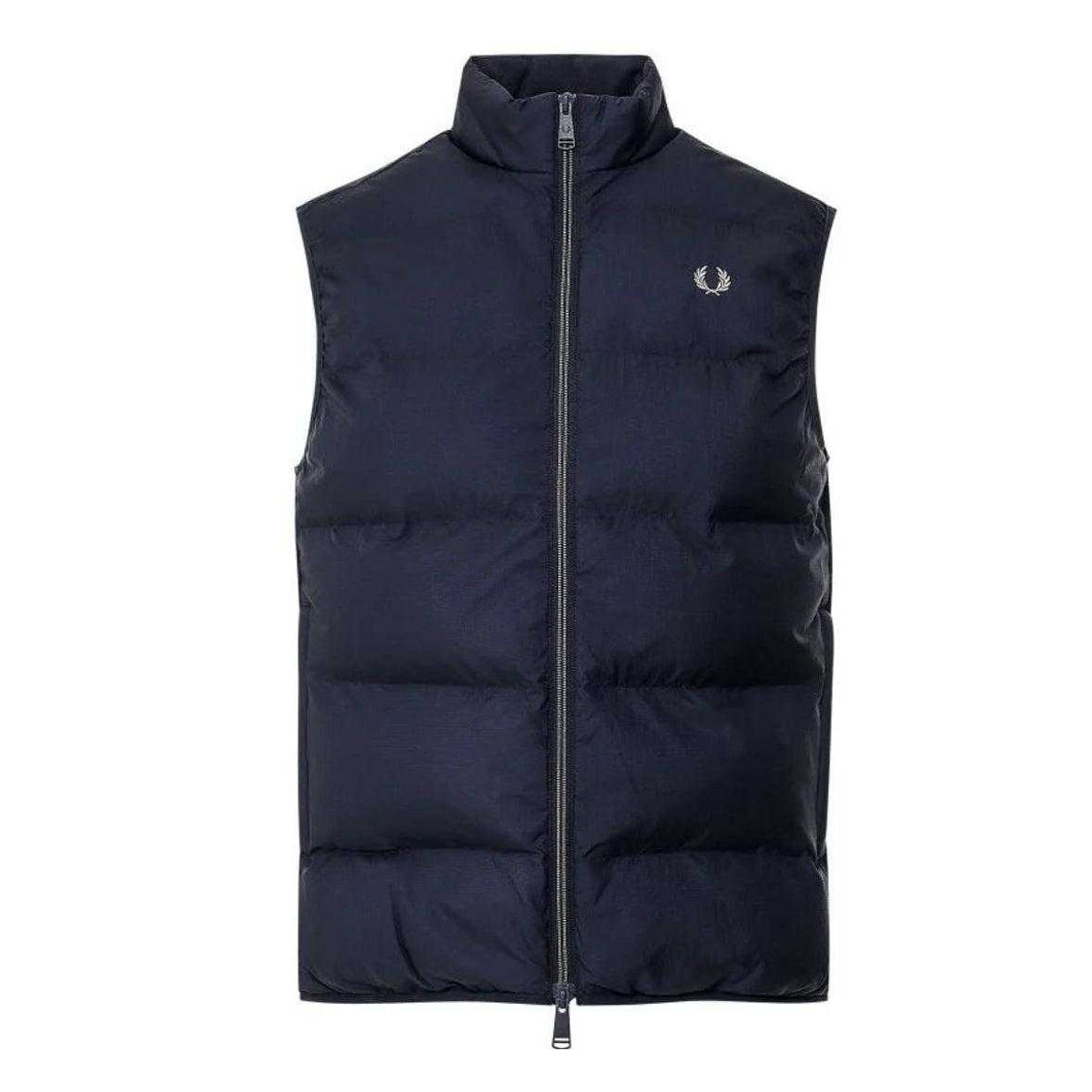 Navy - Front - Fred Perry Mens Insulated Gilet