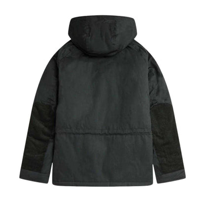 Green - Back - Fred Perry Mens Snorkel Short Parka