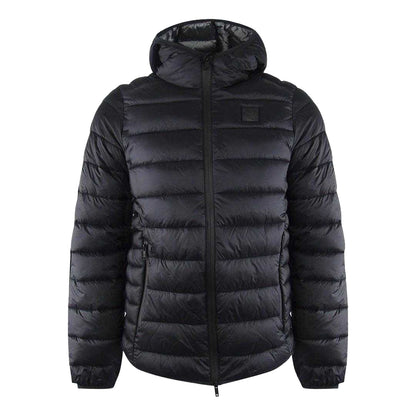 Black - Front - Ice Iceberg Unisex Adult Plain Padded Jacket