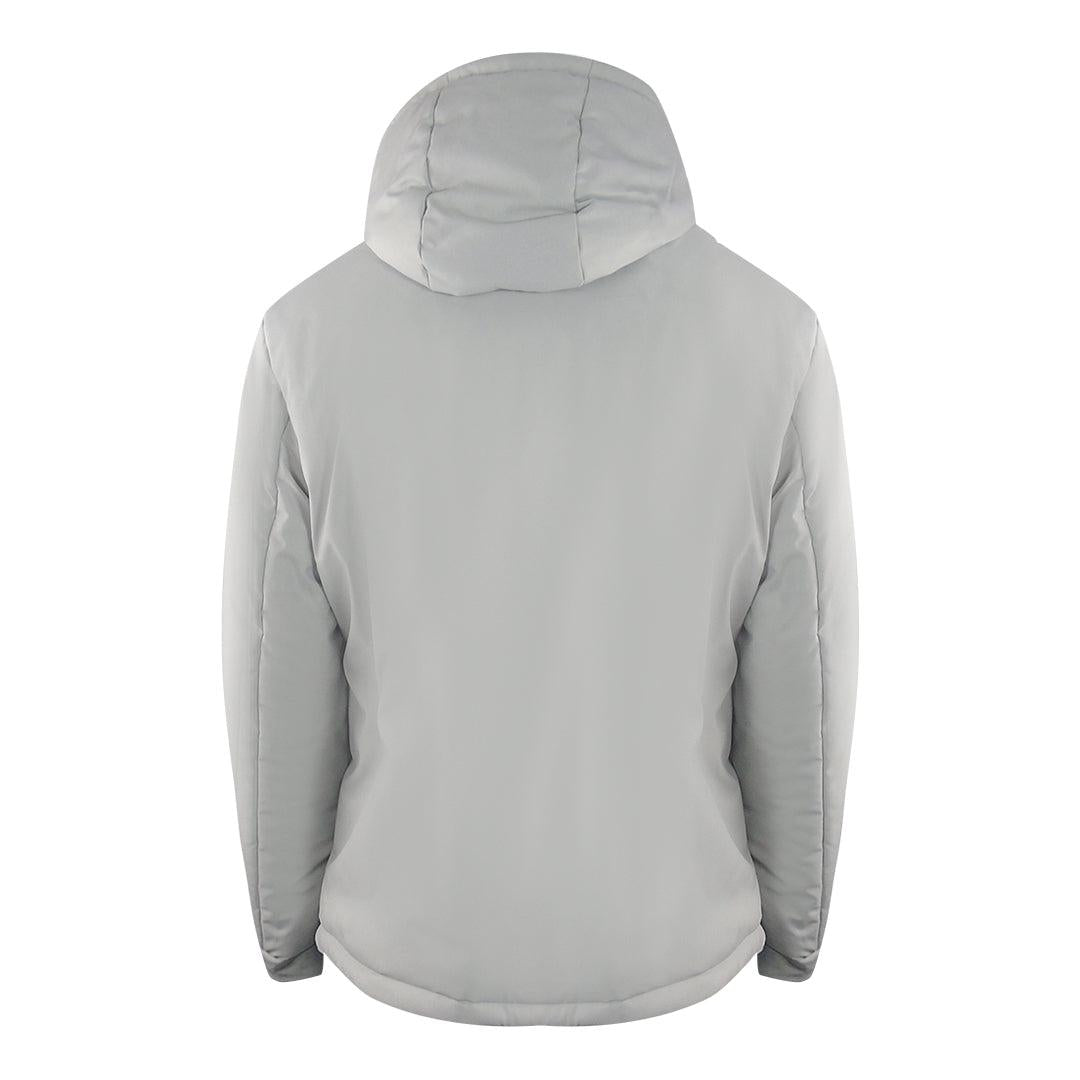 Grey - Side - Ice Iceberg Mens Plain Hooded Jacket