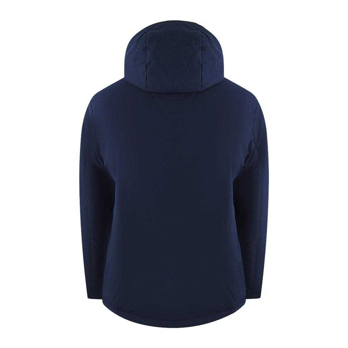 Navy - Back - Ice Iceberg Mens Plain Hooded Jacket