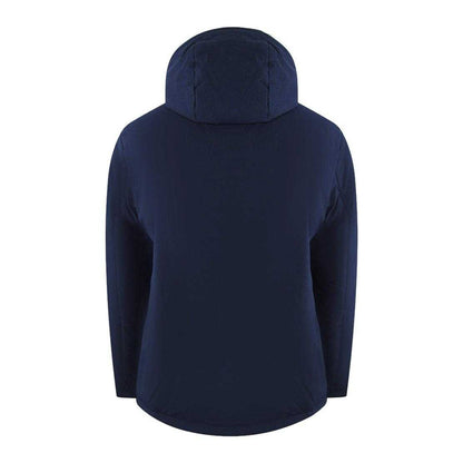 Navy - Back - Ice Iceberg Mens Plain Hooded Jacket