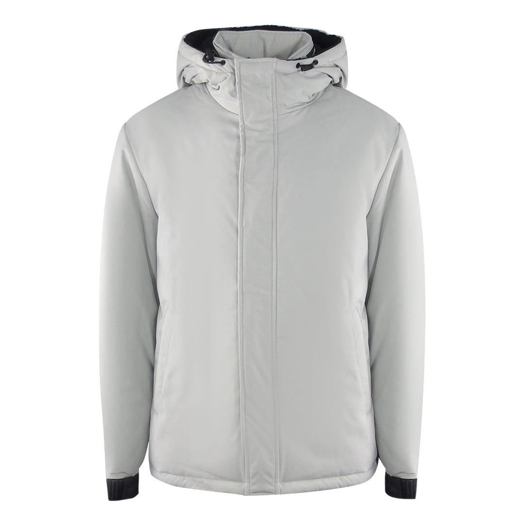 Grey - Front - Ice Iceberg Mens Plain Hooded Jacket