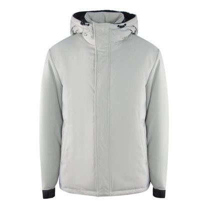 Grey - Front - Ice Iceberg Mens Plain Hooded Jacket