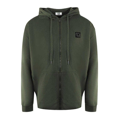 Green - Front - Ice Iceberg Mens Full Zip Hoodie