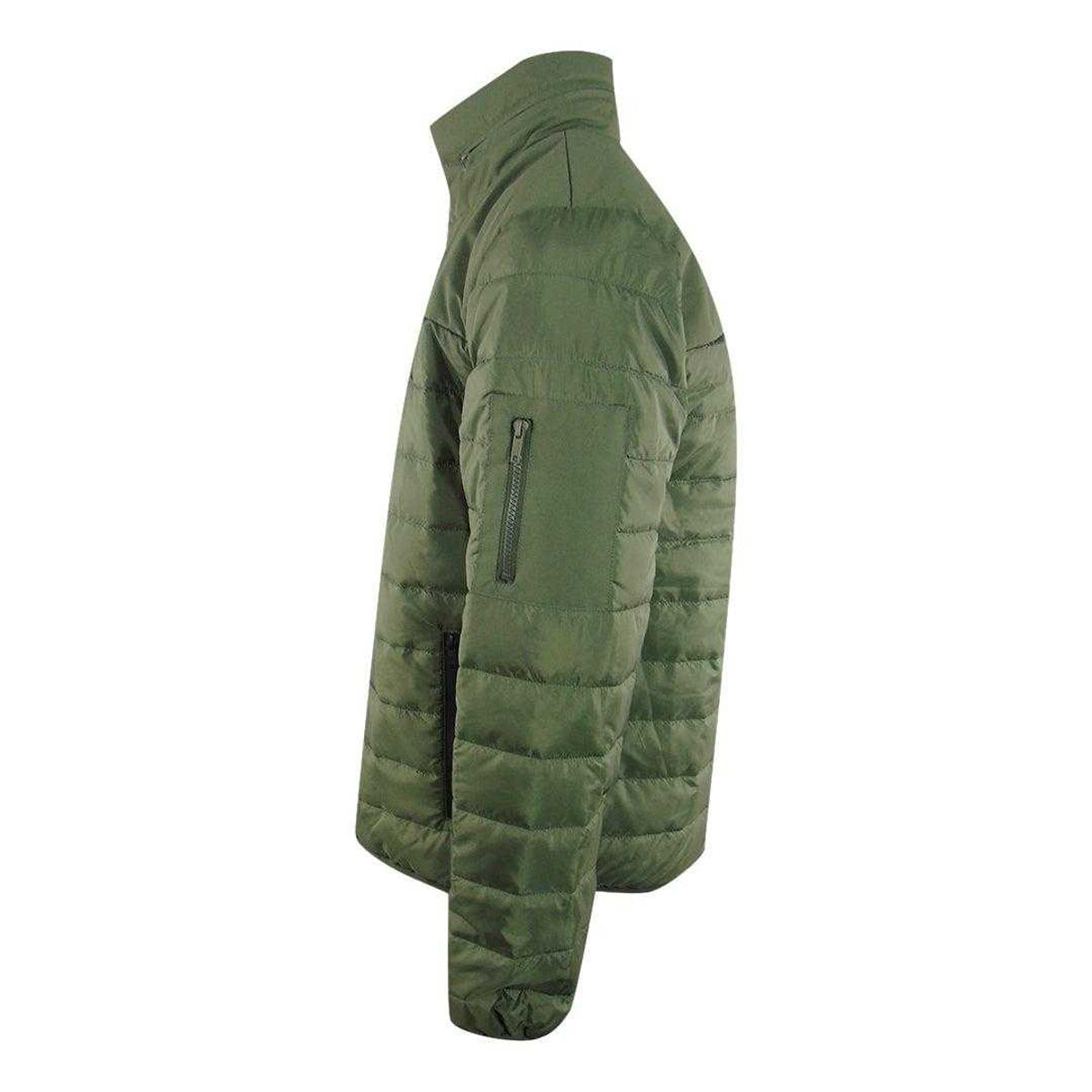 Green - Side - Ice Iceberg Mens Plain Padded Jacket