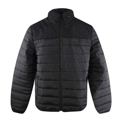 Black - Front - Ice Iceberg Mens Plain Padded Jacket