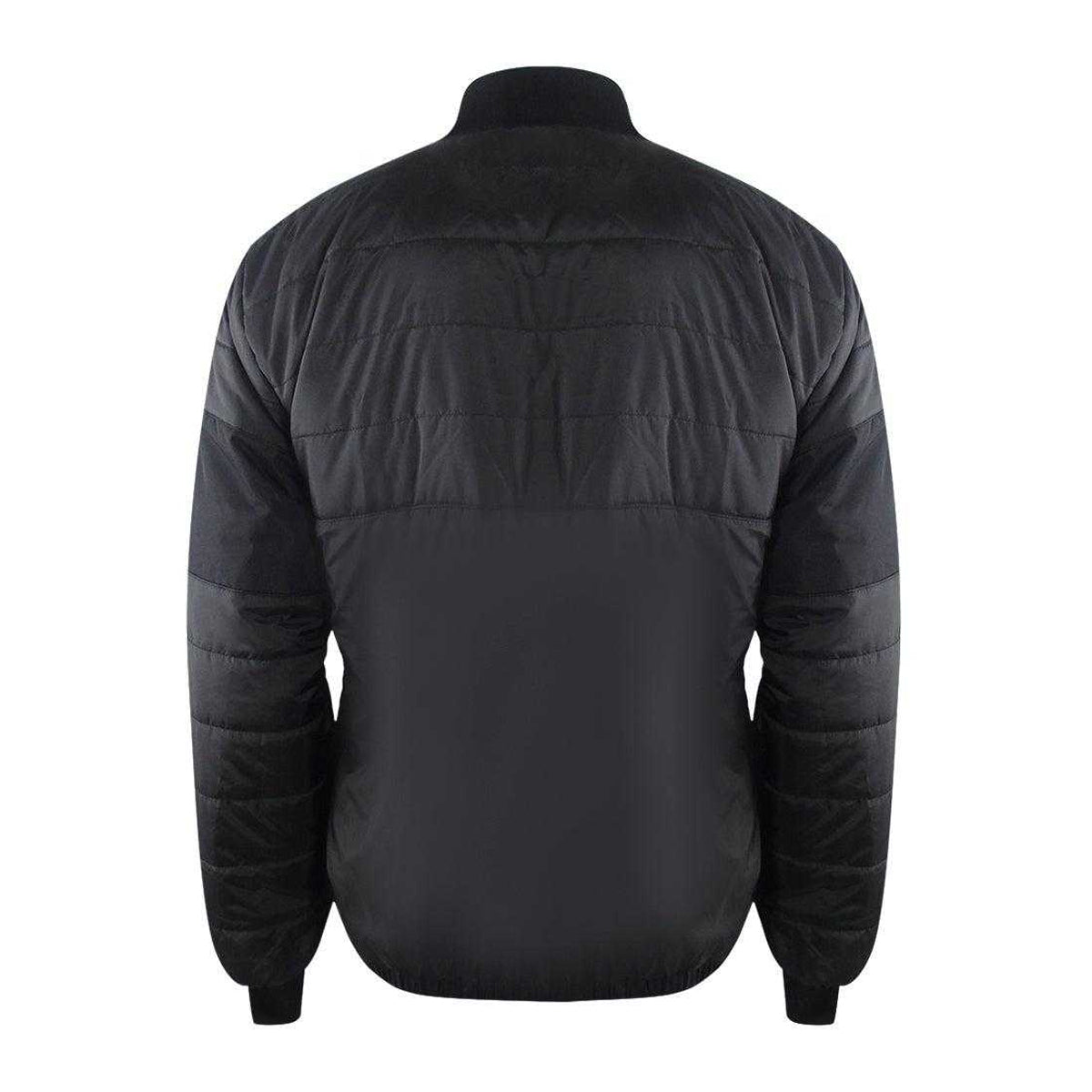 Black - Back - Ice Iceberg Mens Padded Bomber Jacket