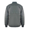Grey - Back - Ice Iceberg Mens Padded Bomber Jacket