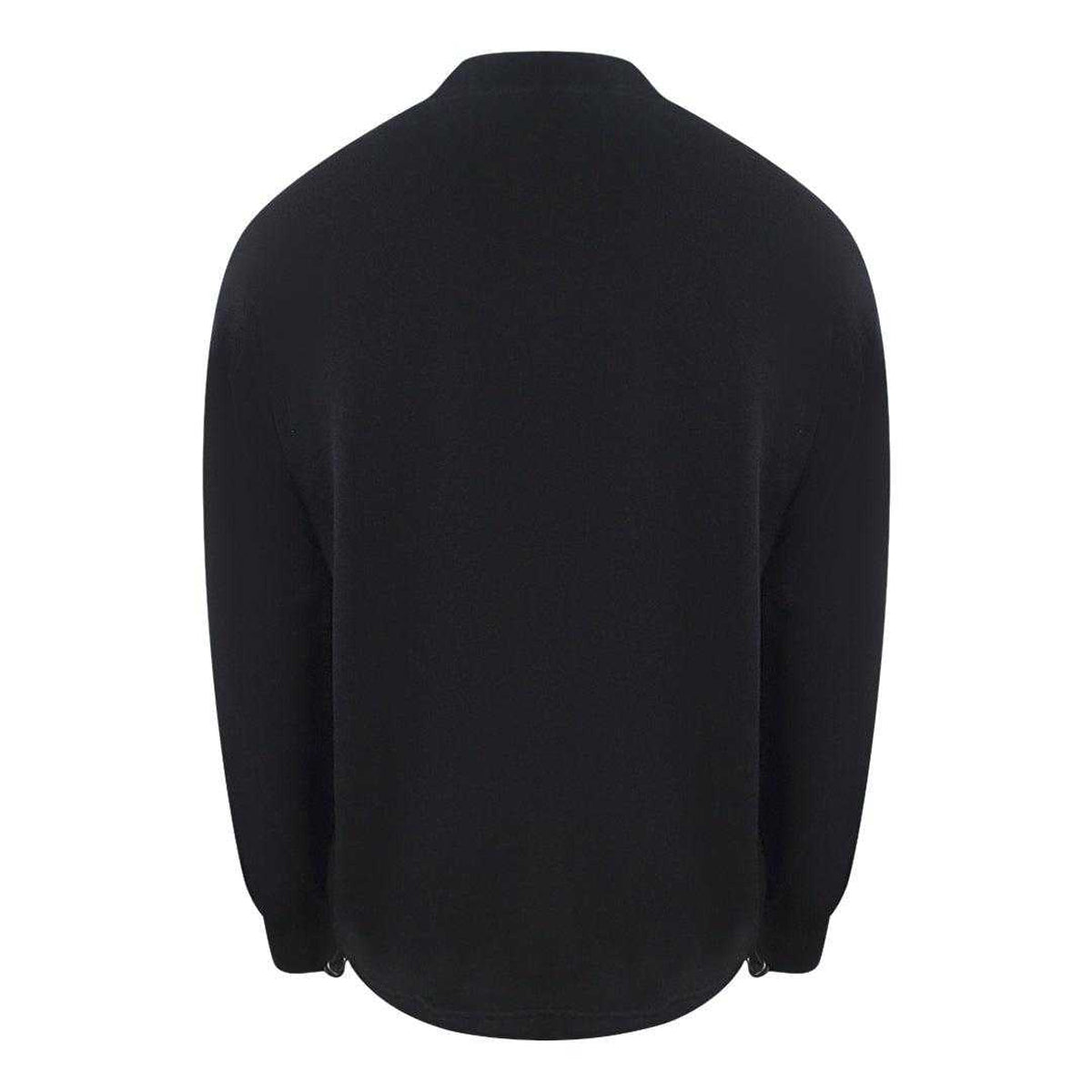 Black - Back - Ice Iceberg Unisex Adult Triangle Logo Crew Neck Sweatshirt