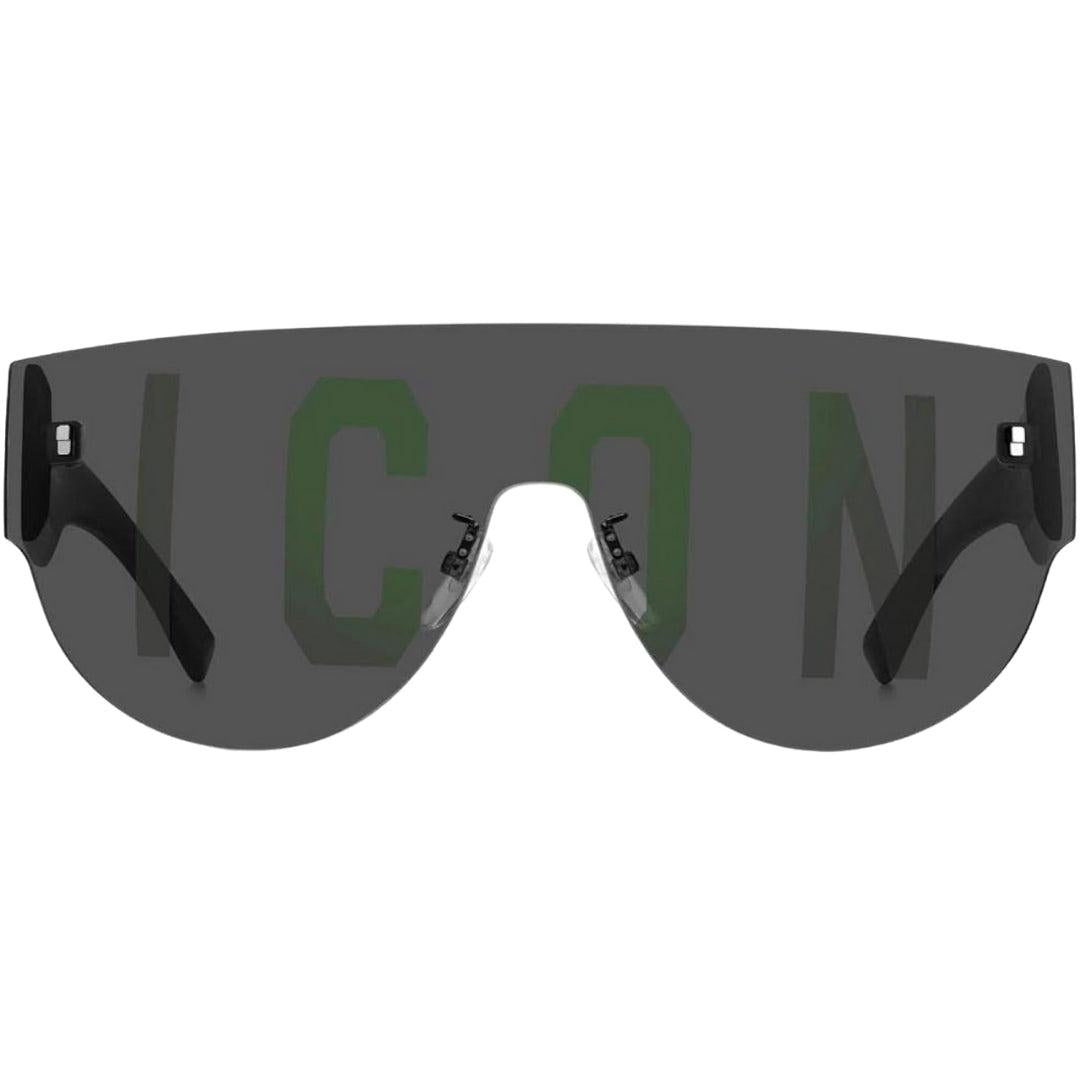Grey-Black - Front - DSquared2 Mens Icon Sunglasses