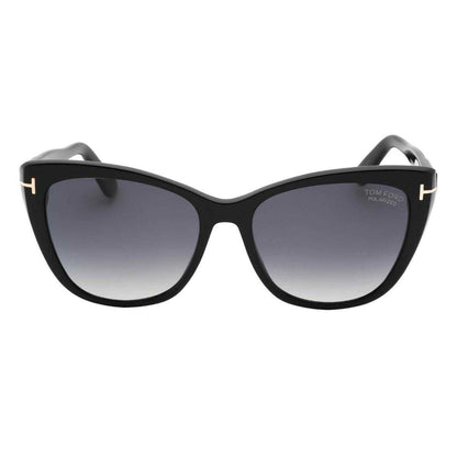 Shiny Black - Back - Tom Ford Womens-Ladies Smoke Polarised Sunglasses