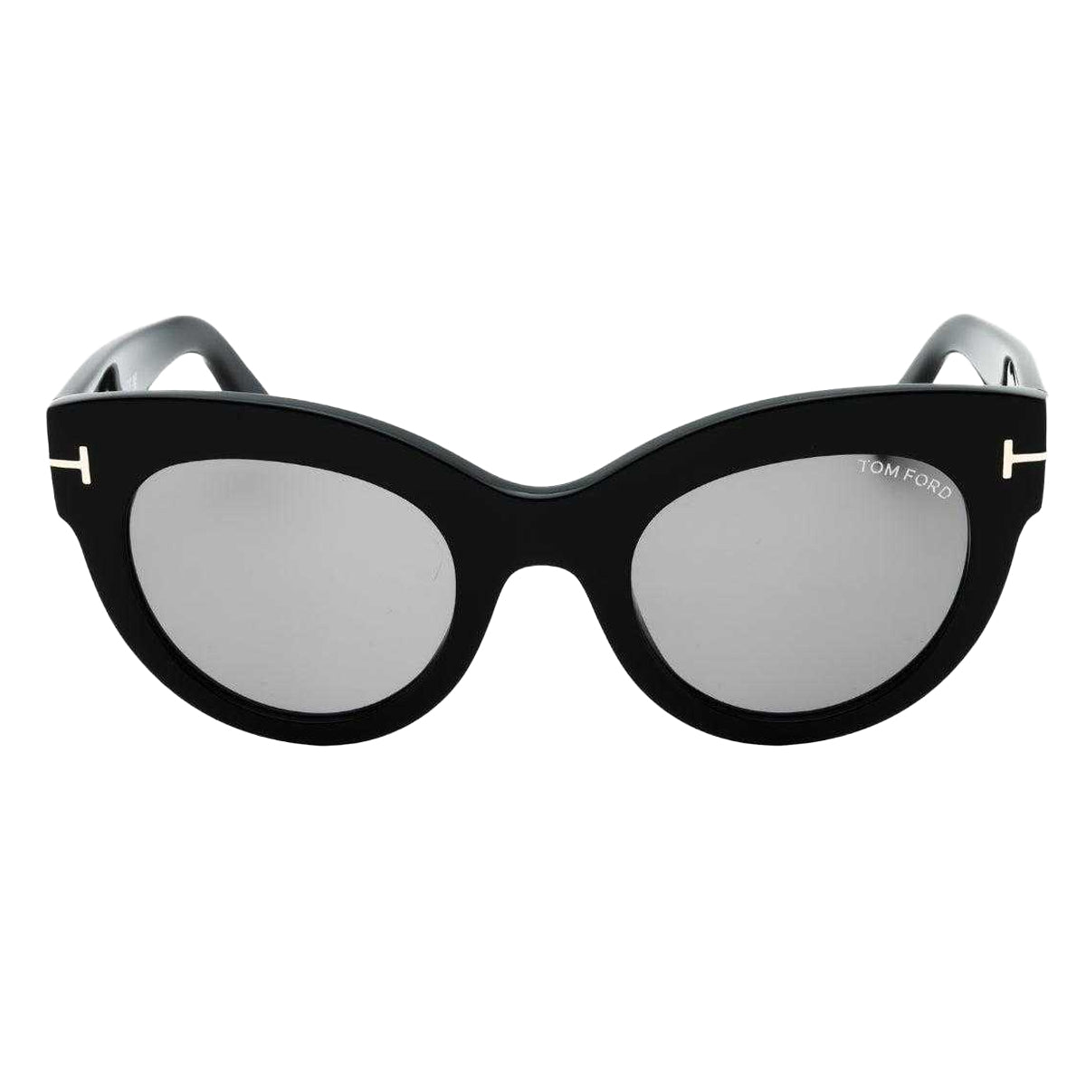Black-Smoke - Back - Tom Ford Womens-Ladies Lucilla Mirror Sunglasses