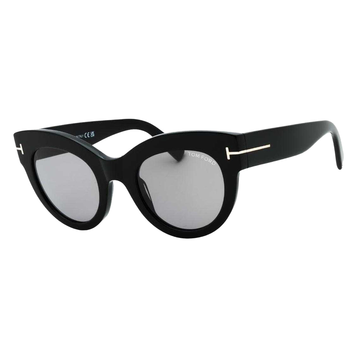 Black-Smoke - Front - Tom Ford Womens-Ladies Lucilla Mirror Sunglasses