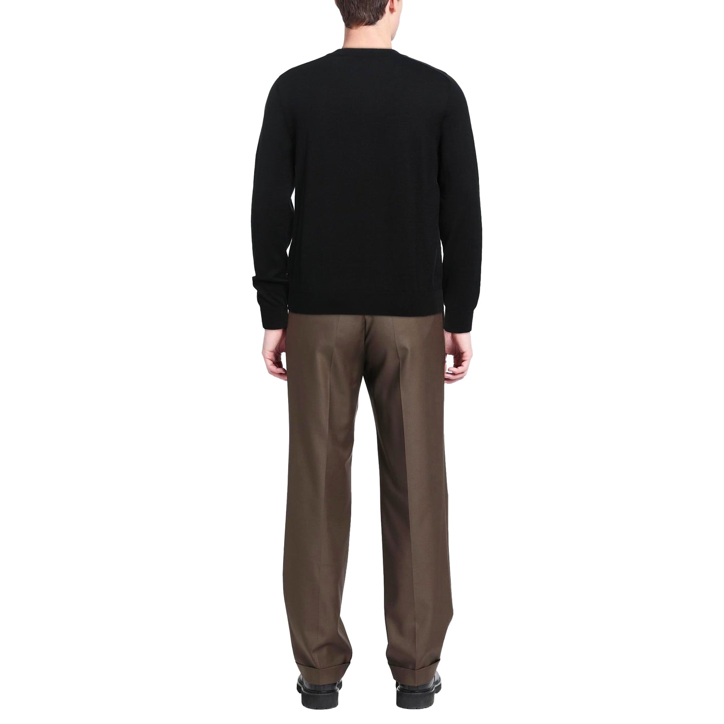 Black - Back - Moschino Mens Milano Jumper