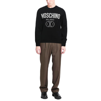 Black - Side - Moschino Mens Milano Jumper