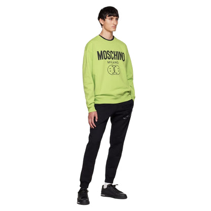 Green - Back - Moschino Mens Milano Jumper