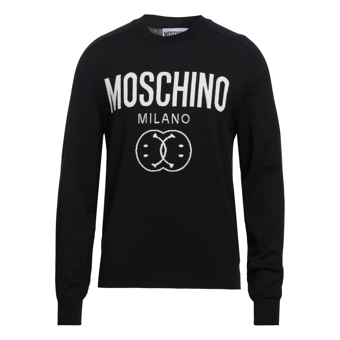 Black - Front - Moschino Mens Milano Jumper