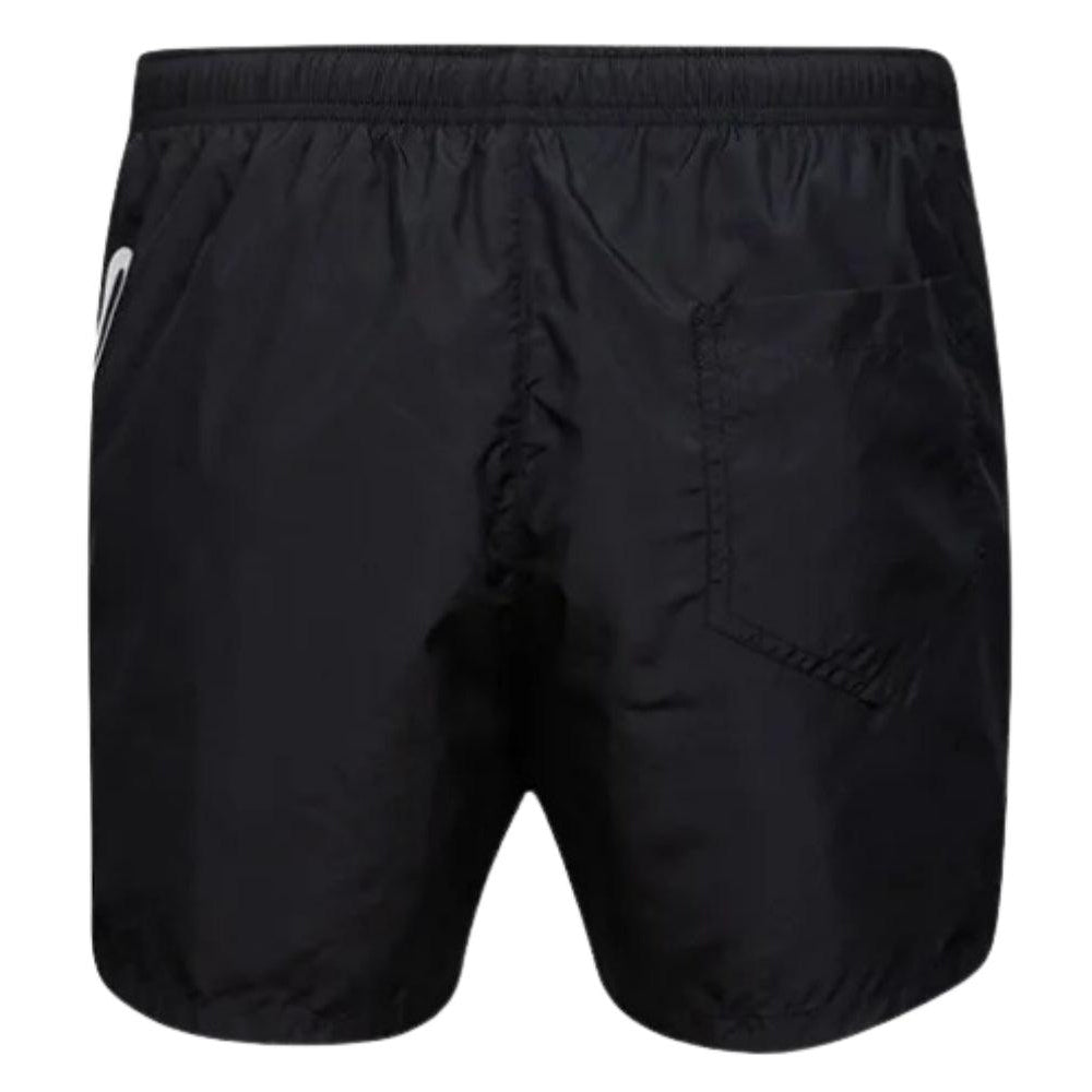 Black - Back - Moschino Mens Milano Logo Swim Shorts