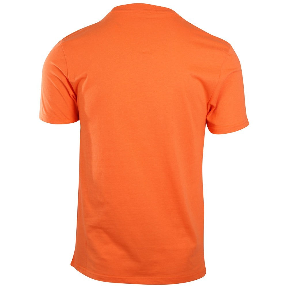 Orange - Back - Moschino Unisex Adult Logo Taped Shoulders T-Shirt
