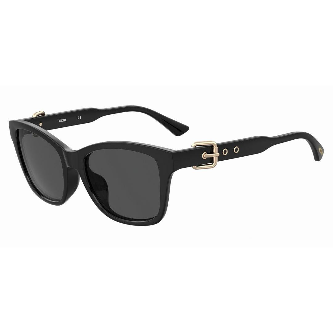 Black - Back - Moschino Unisex Adult Buckle Detail Sunglasses