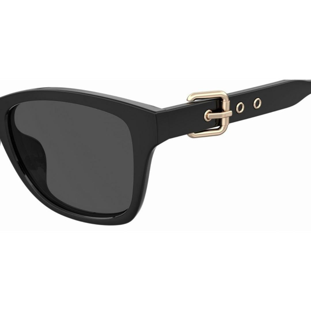 Black - Side - Moschino Unisex Adult Buckle Detail Sunglasses