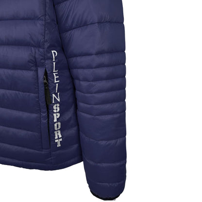 Navy Blue - Side - Plein Sport Mens Plain Jacket