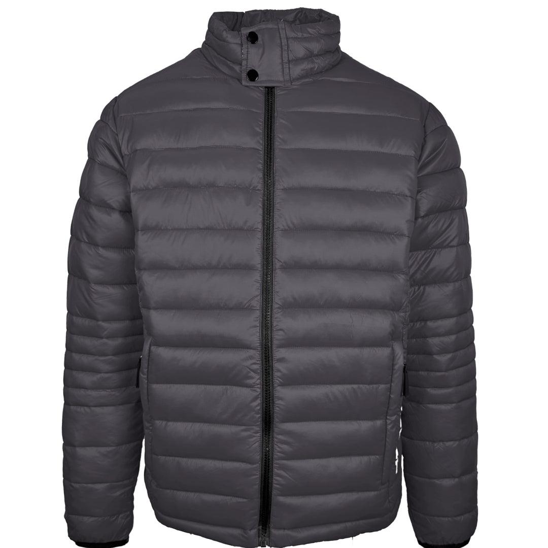Grey - Front - Plein Sport Mens Plain Jacket