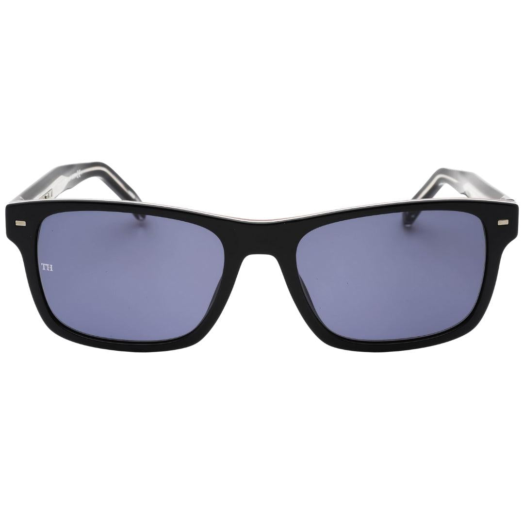 Black - Front - Tommy Hilfiger Mens Blue Lens Sunglasses