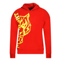 Red-Yellow - Front - Plein Sport Mens Logo Hoodie