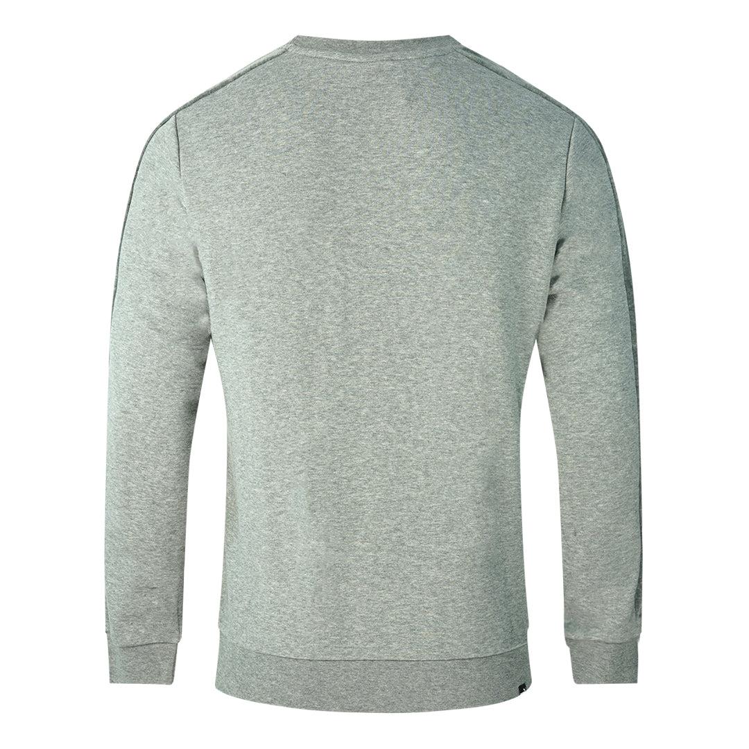 Grey - Back - Puma Unisex Adult Logo Velvet Taped Sweatshirt