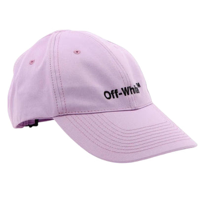 Lilac - Side - Off White Helvetica Logo Baseball Cap
