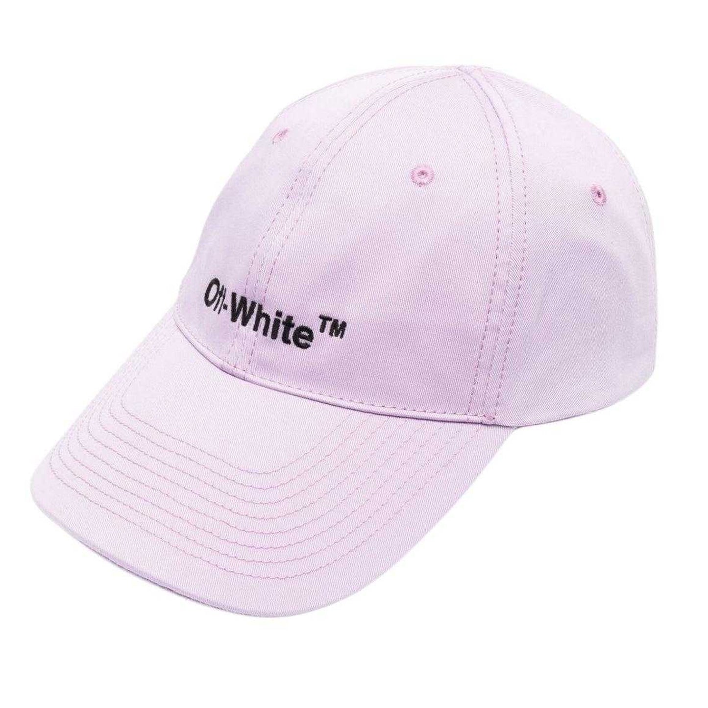 Lilac - Lifestyle - Off White Helvetica Logo Baseball Cap