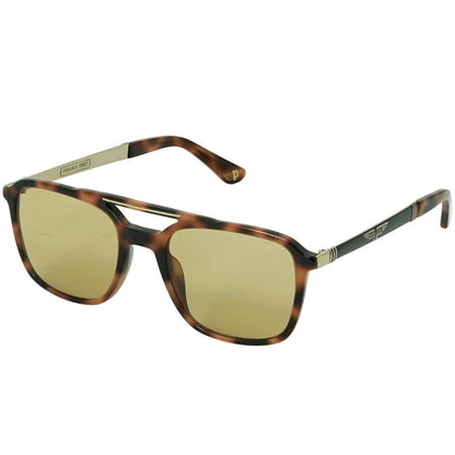Brown - Side - Police Mens Logo Sunglasses