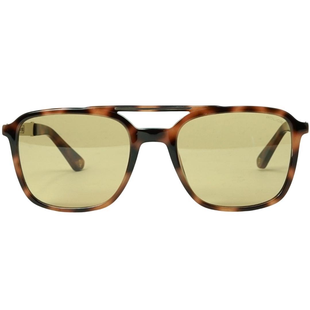 Brown - Front - Police Mens Logo Sunglasses